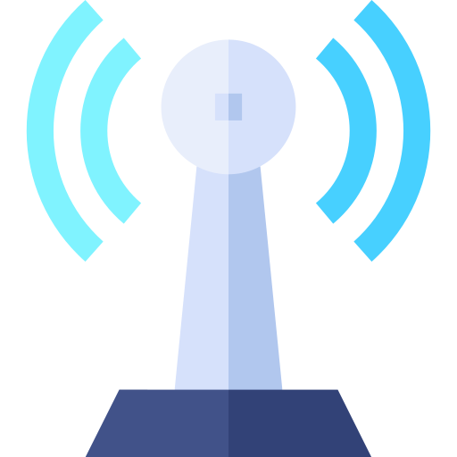 Radio antenna Basic Straight Flat icon