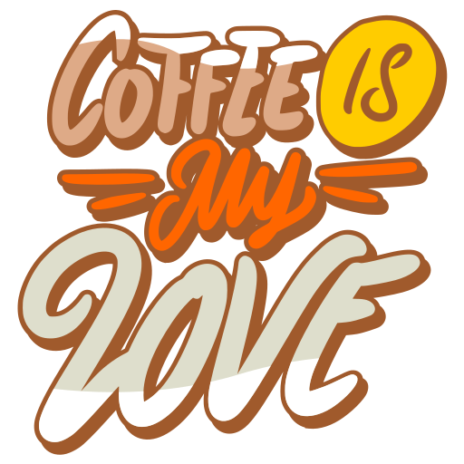 Coffee free sticker