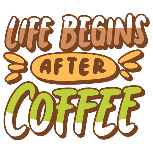 Coffee free sticker