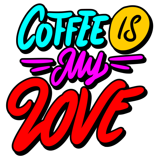 Coffee free sticker