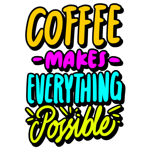 Coffee free sticker Coffee free sticker