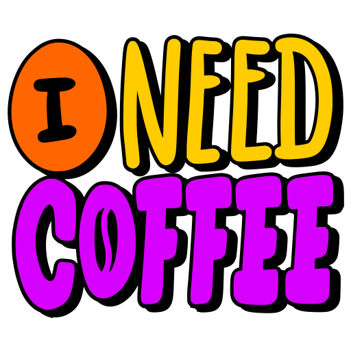 Coffee free sticker