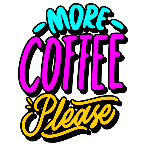 Coffee free sticker