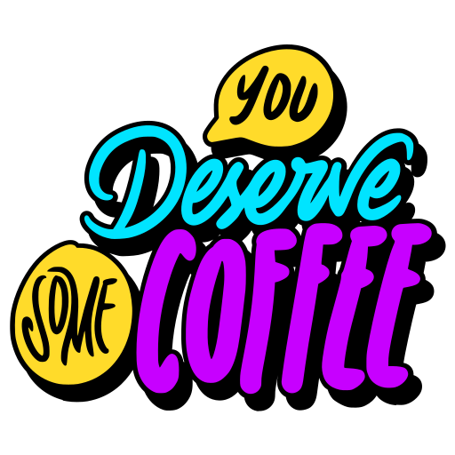Coffee free sticker