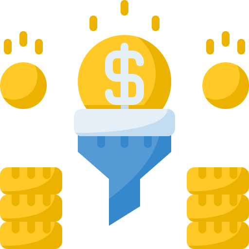 embudo de ventas icono gratis