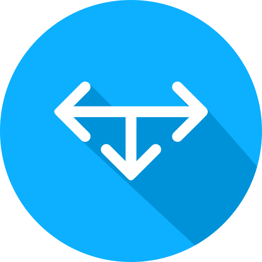 T junction Generic Flat icon