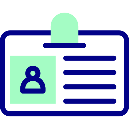 tarjeta de identificación icono gratis