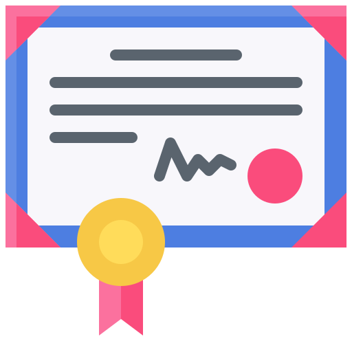 Certificate Generic Flat icon