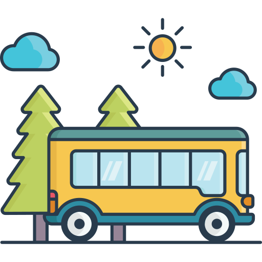 Bus Generic Outline Color icon