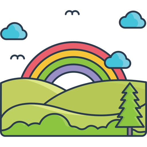 arc-en-ciel Icône gratuit