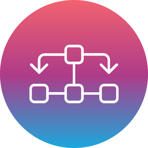 diagrama de flujo icono gratis