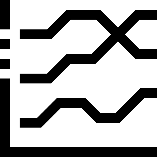 gráfico de linha grátis ícone