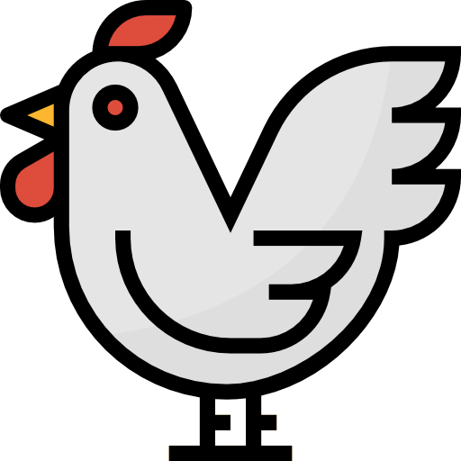 Chicken Aphiradee Monkik Lineal Color Icon