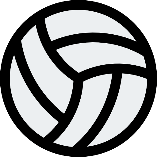 Volleyball Pixel Perfect Lineal Color icon