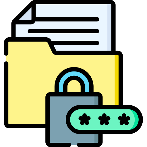cifrado de datos icono gratis