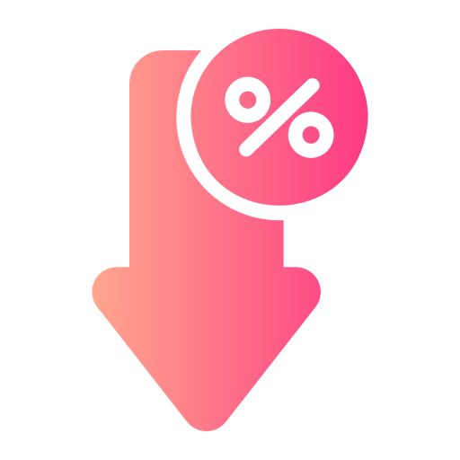 precio bajo icono gratis