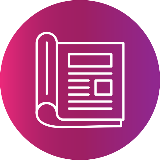 Magazine Generic Gradient icon