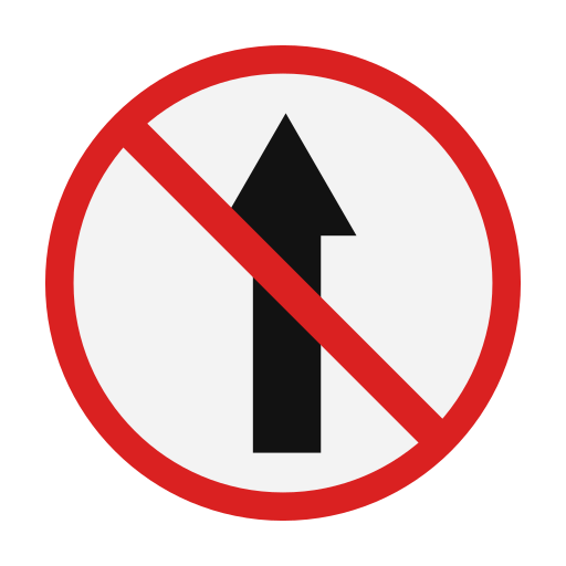 Straight arrow - Free signaling icons