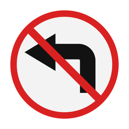 Turn left Generic Flat icon