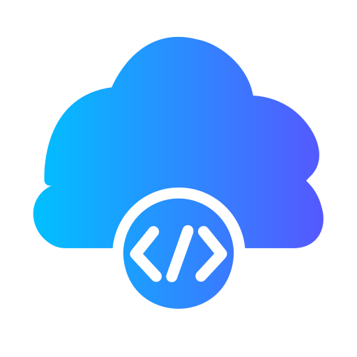 codificación en la nube icono gratis