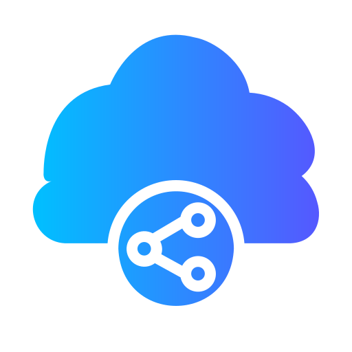 compartir en la nube icono gratis