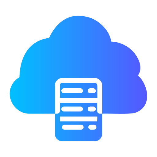 base de datos en la nube icono gratis