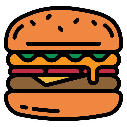 Burger Generic Outline Color icon