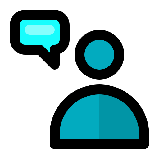 Chat Generic Outline Color icon