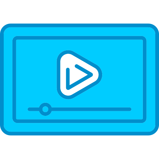 reproductor de video icono gratis