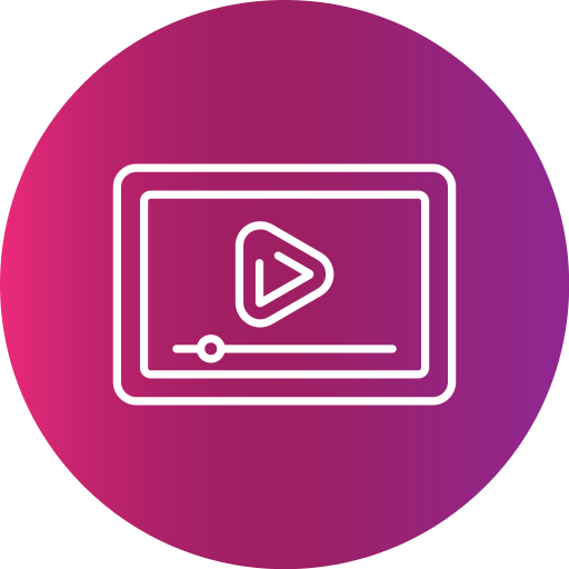 Video player Generic Flat Gradient icon