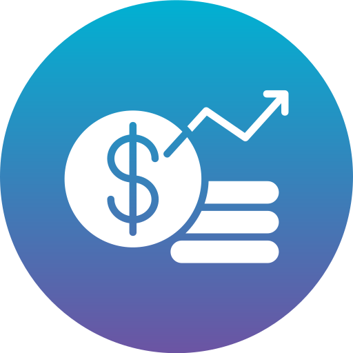 Money growth Generic Flat Gradient icon