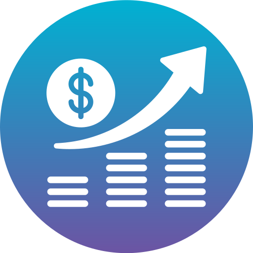 Money growth Generic Flat Gradient icon