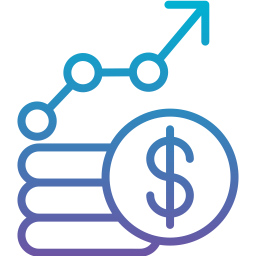 Money growth Generic Gradient icon