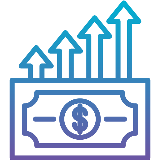 crecimiento del dinero icono gratis