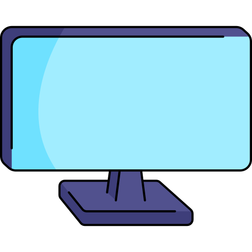 monitor de televisión icono gratis