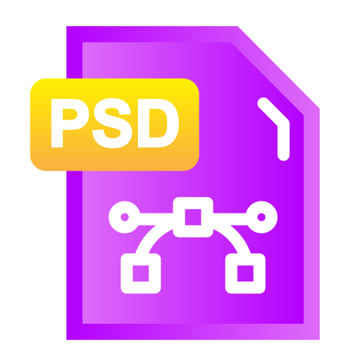 formato de archivo psd icono gratis