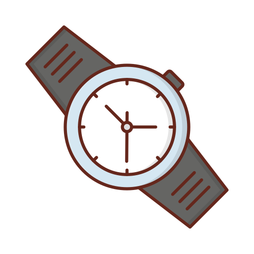 reloj de pulsera icono gratis