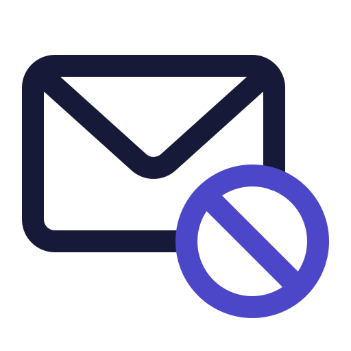 bloqueador de correo electrónico icono gratis