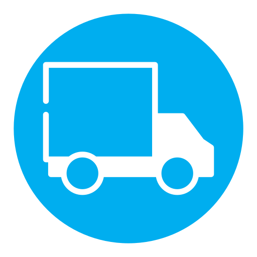 camión de reparto icono gratis