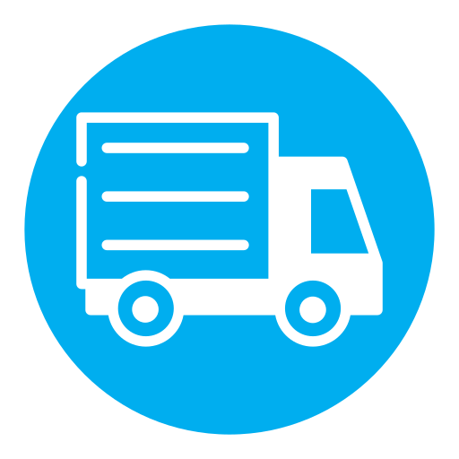 camión de reparto icono gratis