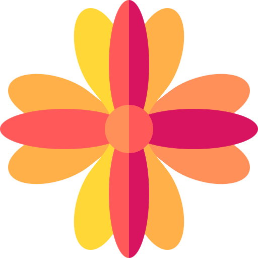 Orange blossom Flower, Hippie Heart s, orange, symmetry png