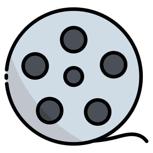 carrete de película icono gratis