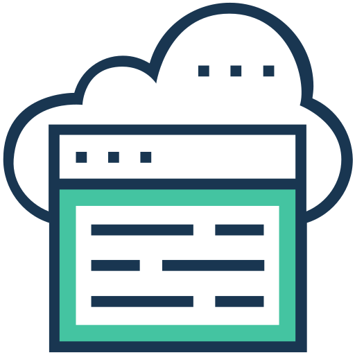 Cloud coding Generic Outline Color icon