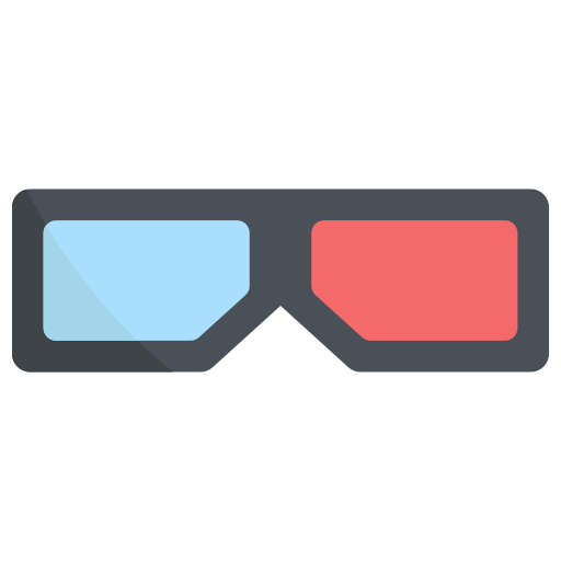 gafas 3d icono gratis