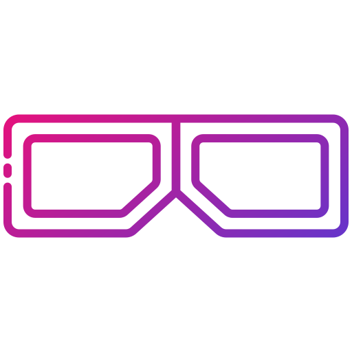 gafas 3d icono gratis