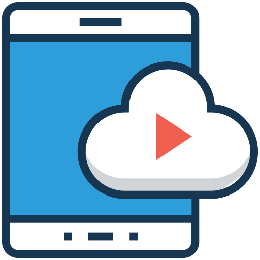 vídeo móvil icono gratis