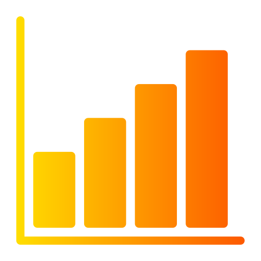 Bar chart Generic Flat Gradient icon