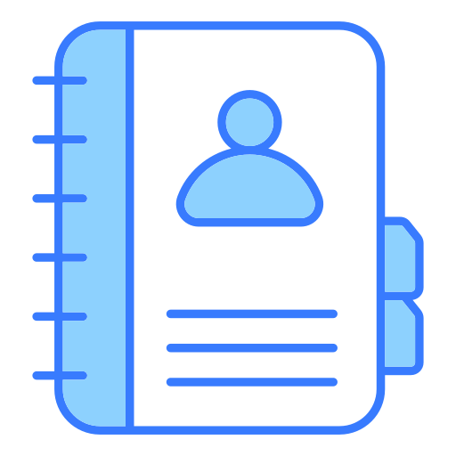 directorio telefónico icono gratis