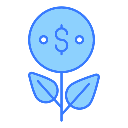 Growth Generic Blue icon