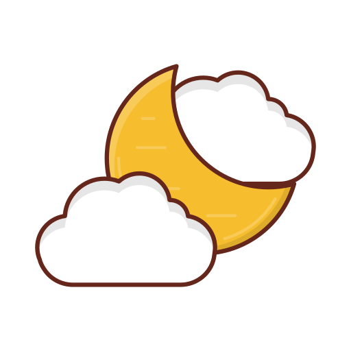 noite nublada grátis ícone noite nublada grátis ícone